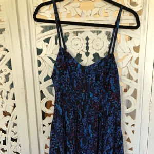 Express Floral Baby Doll Mini Dress